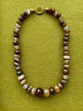 Load image into Gallery viewer, The Chocolate Agate Bonbon necklace
